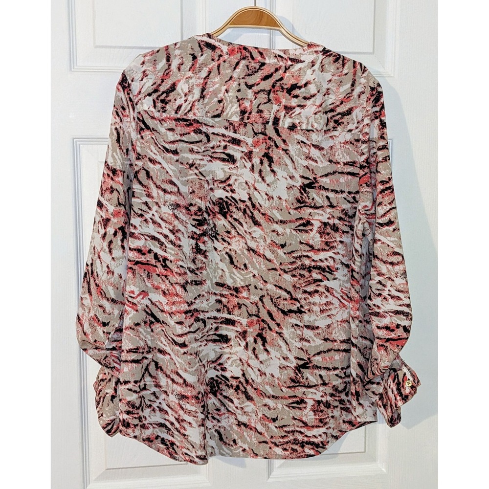 212 Collection Blouse Button Down Long Sleeve Abs… - image 6